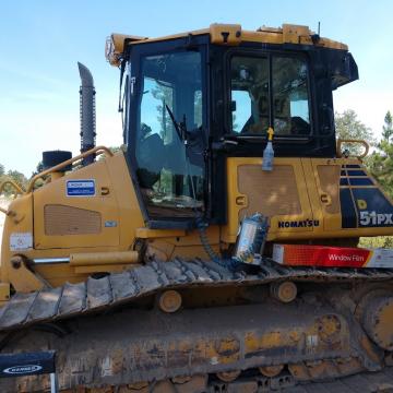 heavy equipment case truck window tinting